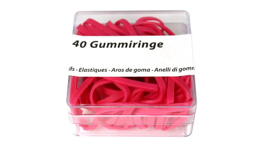 Metzger & Mendle Gummiringe neon 40 Stück