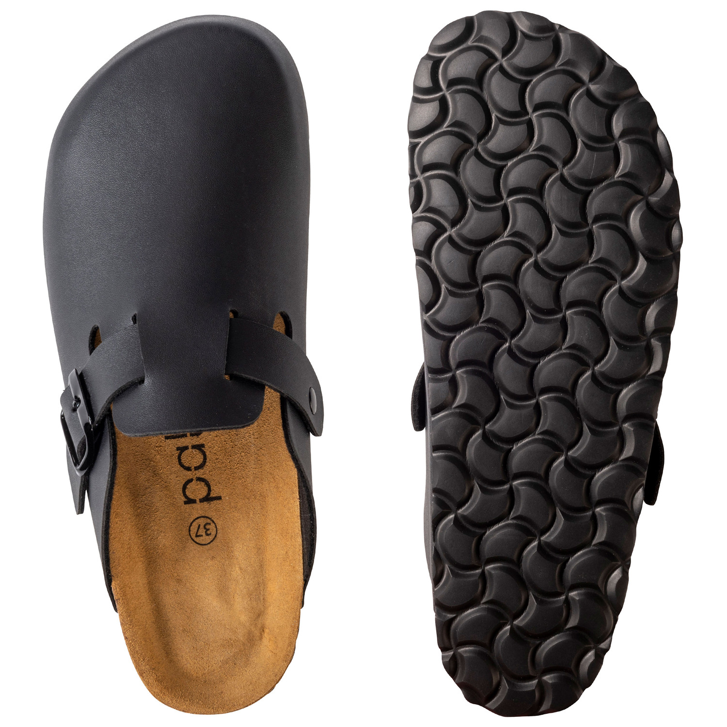 Palado Kiel Damen, Pantoletten, Damen, Schwarz
