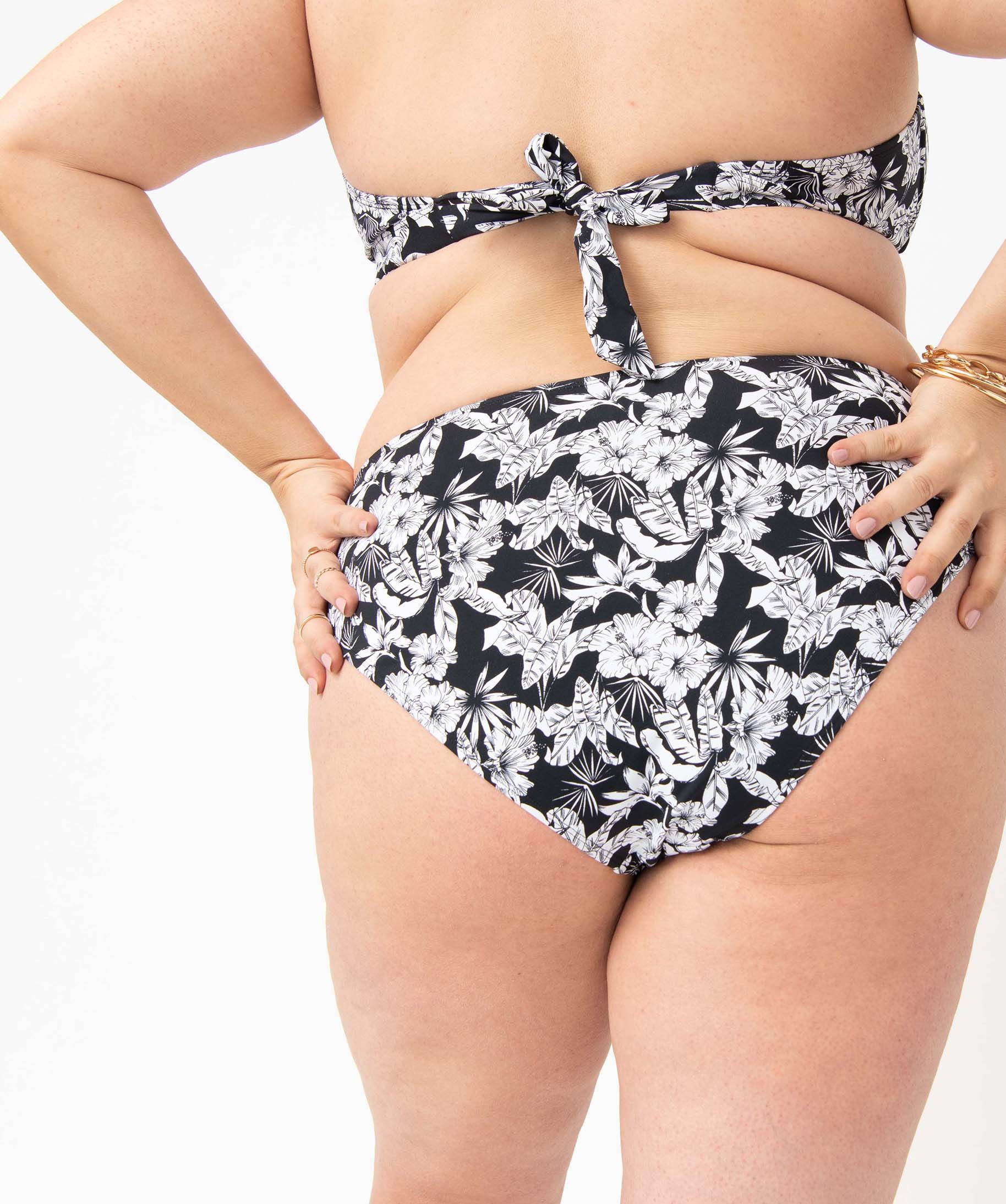 Bas de maillot de bain femme grande taille coupe classique imprime | GEMO