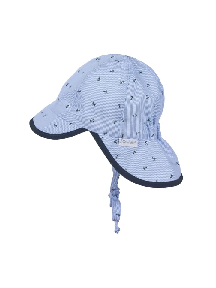 Sterntaler Schirmmütze mit Nackenschutz Anker in himmelblau günstig kaufen