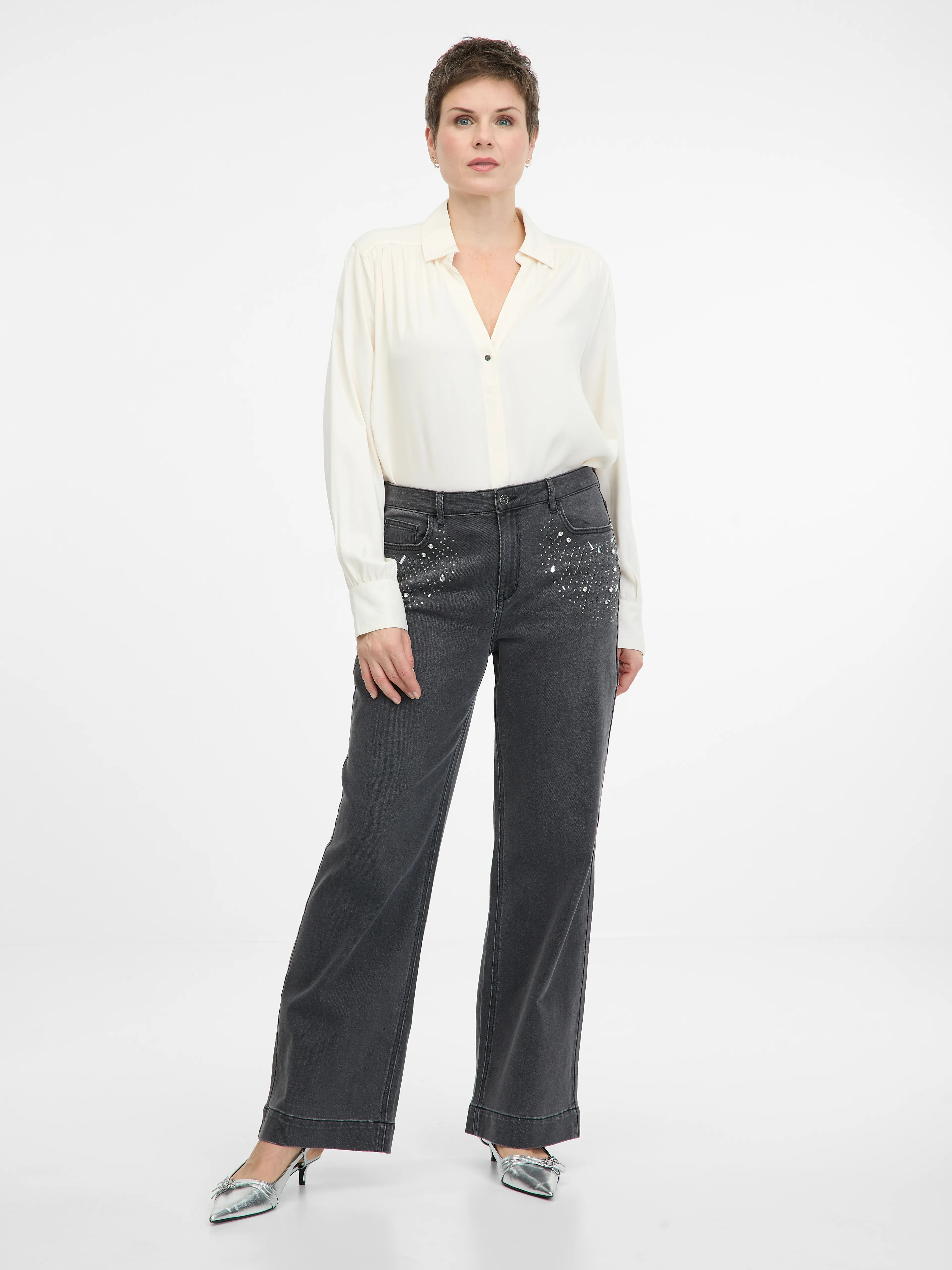 Cremefarbene Bluse ORSAY