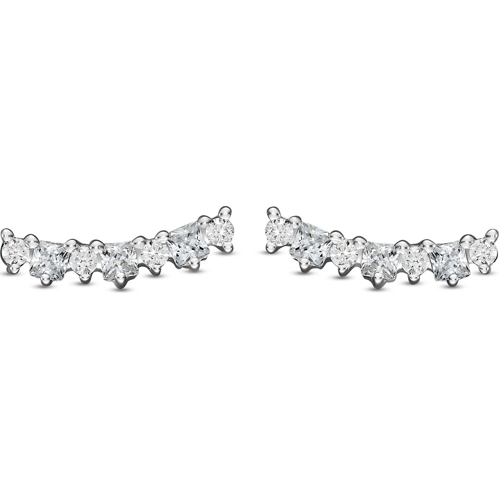 FAVS Boucles d'oreilles à fermoir à poussette 925 Argent Boucles d'oreilles
