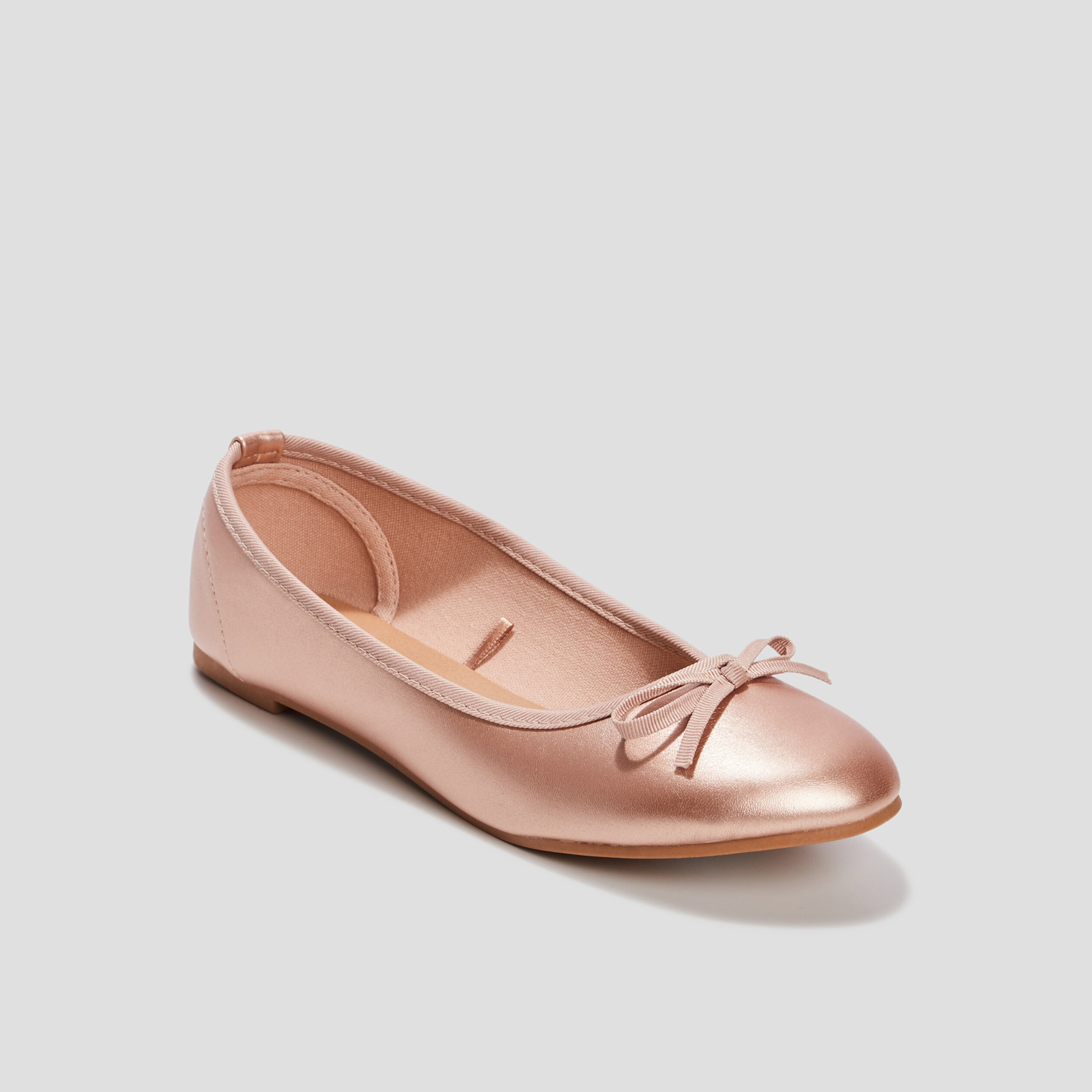 Ballerines avec noeuds sable fille | La Halle