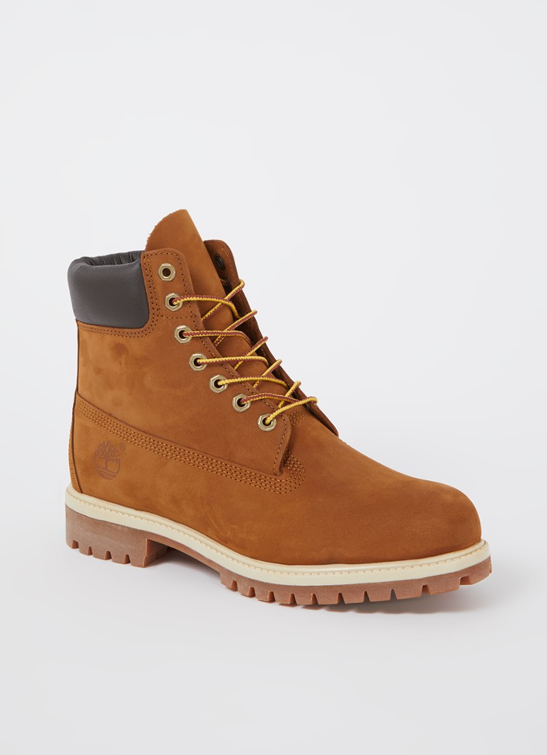 Ghete Timberland Premium Leather cu șireturi de 6 inci