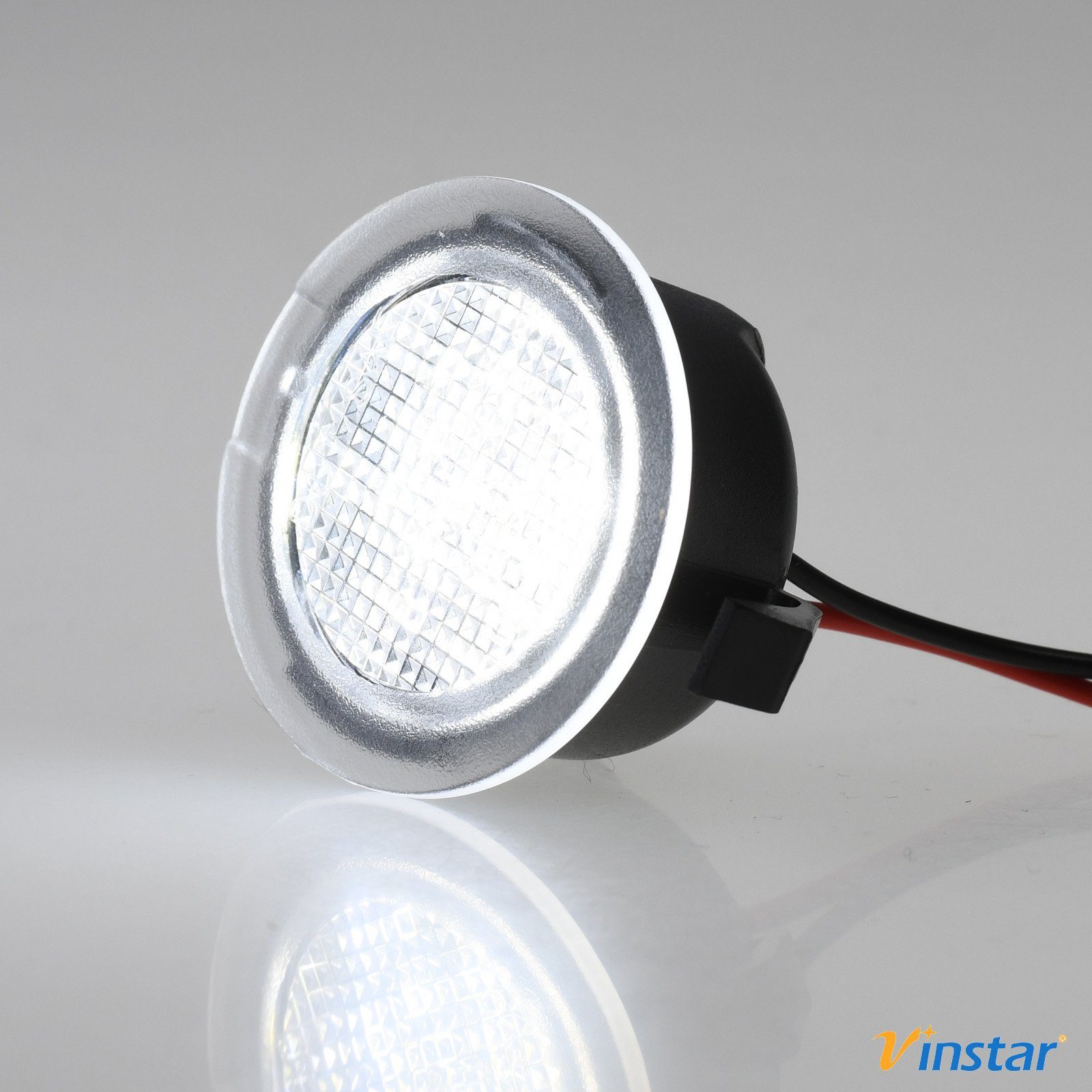 Vinstar KFZ-Ersatzleuchte LED Spiegel Umfeldbeleuchtung E-geprüft für FORD, kompatibel mit: FORD MONDEO V EDGE GALAXY S-MAX C-MAX EXPLORER