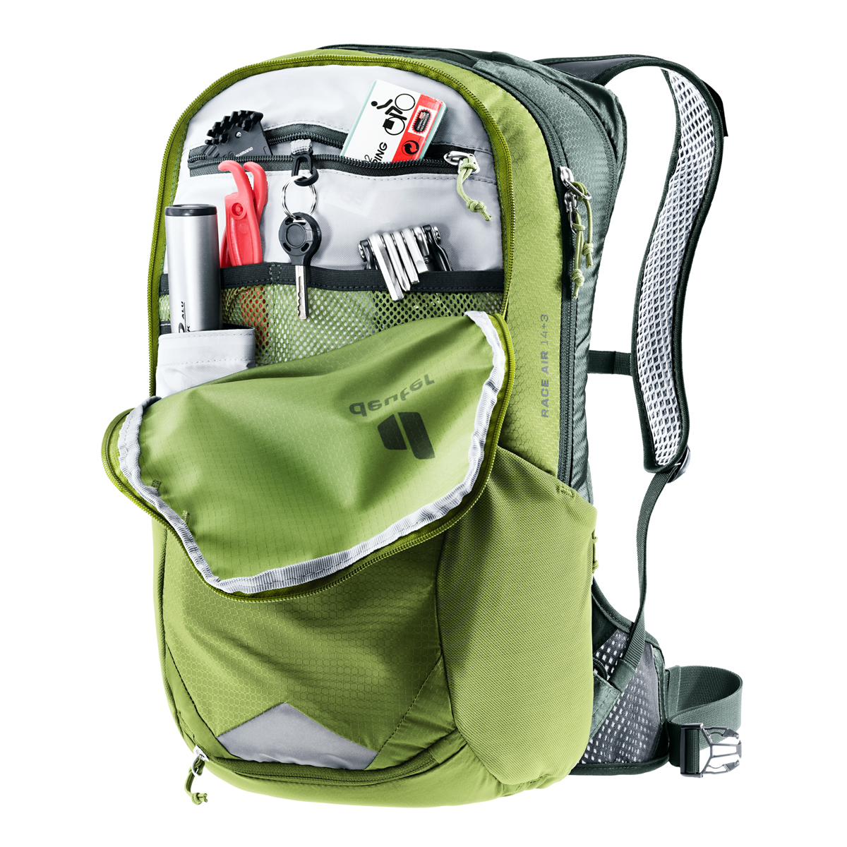 deuter Race Air 14+3 3204423 Grün 291-Meadow