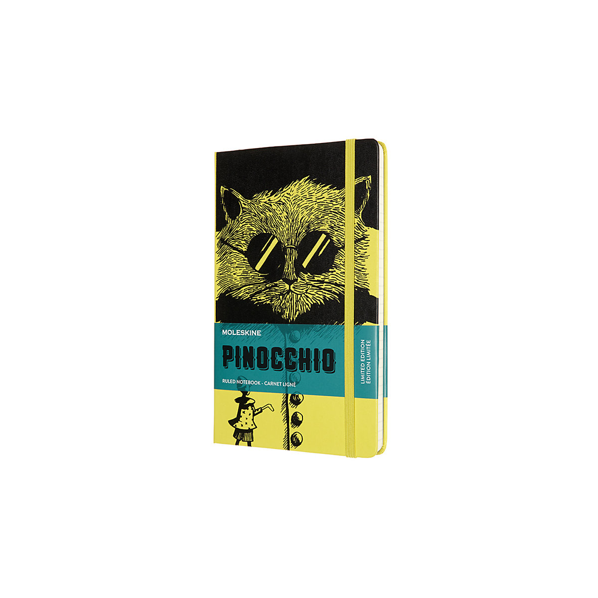 Moleskine Notizbuch - Pinocchio, Large/A5, Liniert, Katze