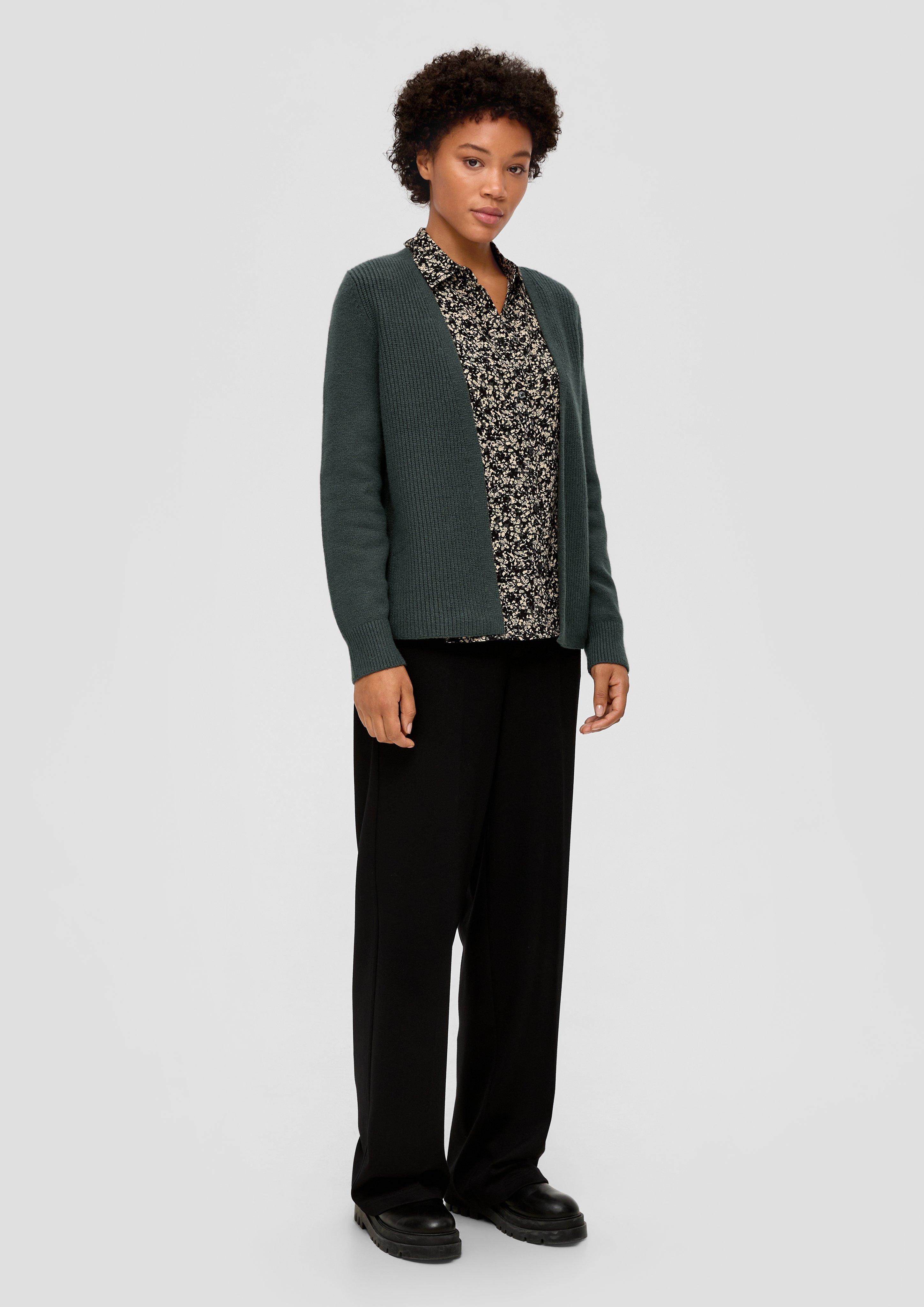 Offene Strickjacke aus Baumwollmix  2134424-7909