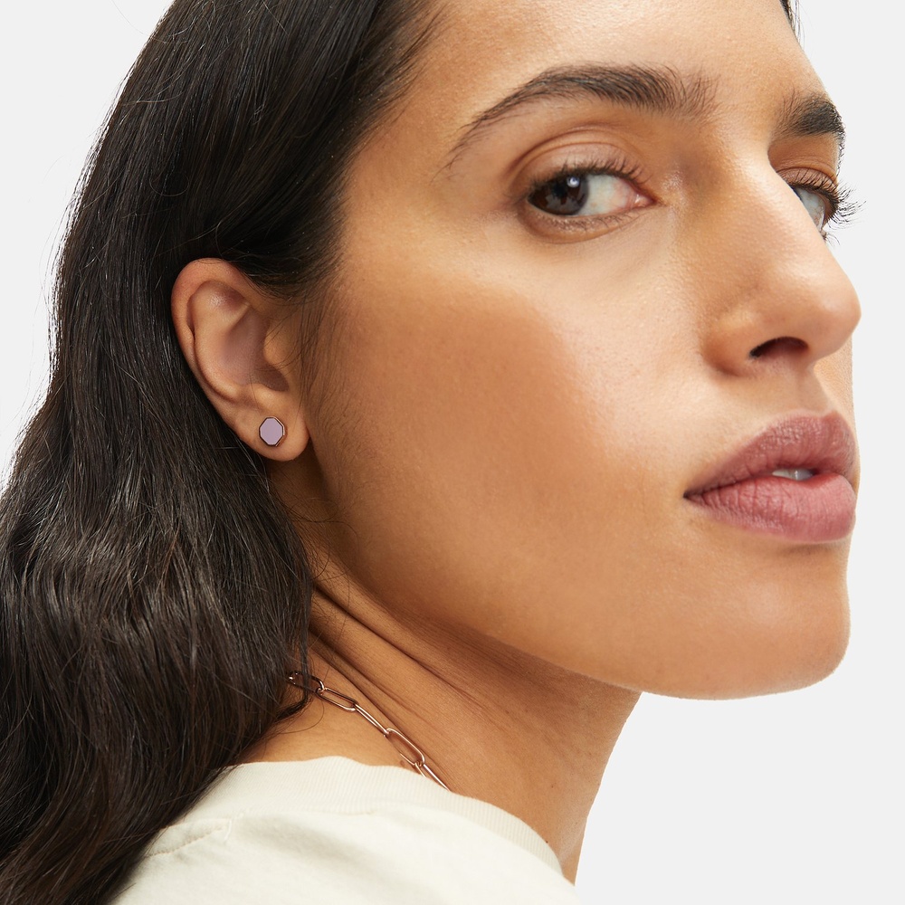 Liebeskind Boucles d'oreilles à fermoir à poussette Acier inoxydable Boucles d'oreilles