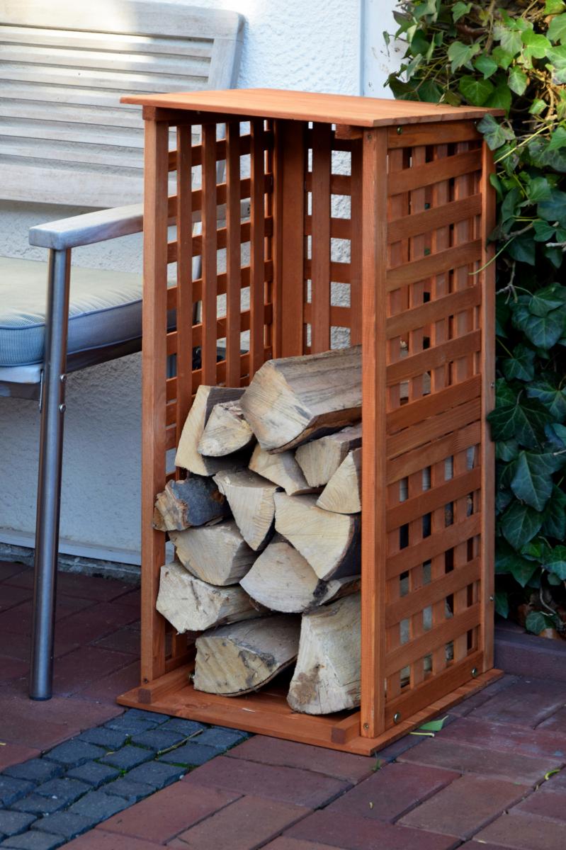 dobar In- & Outdoor Kaminholzregal aus Holz