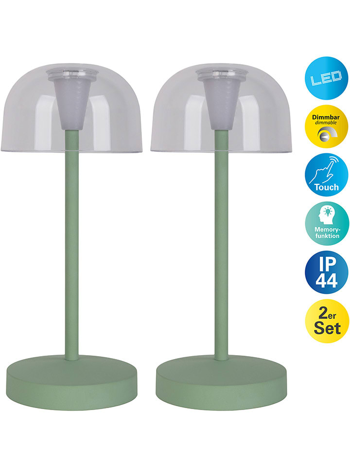 näve 2er-Set: LED-Tischleuchten 