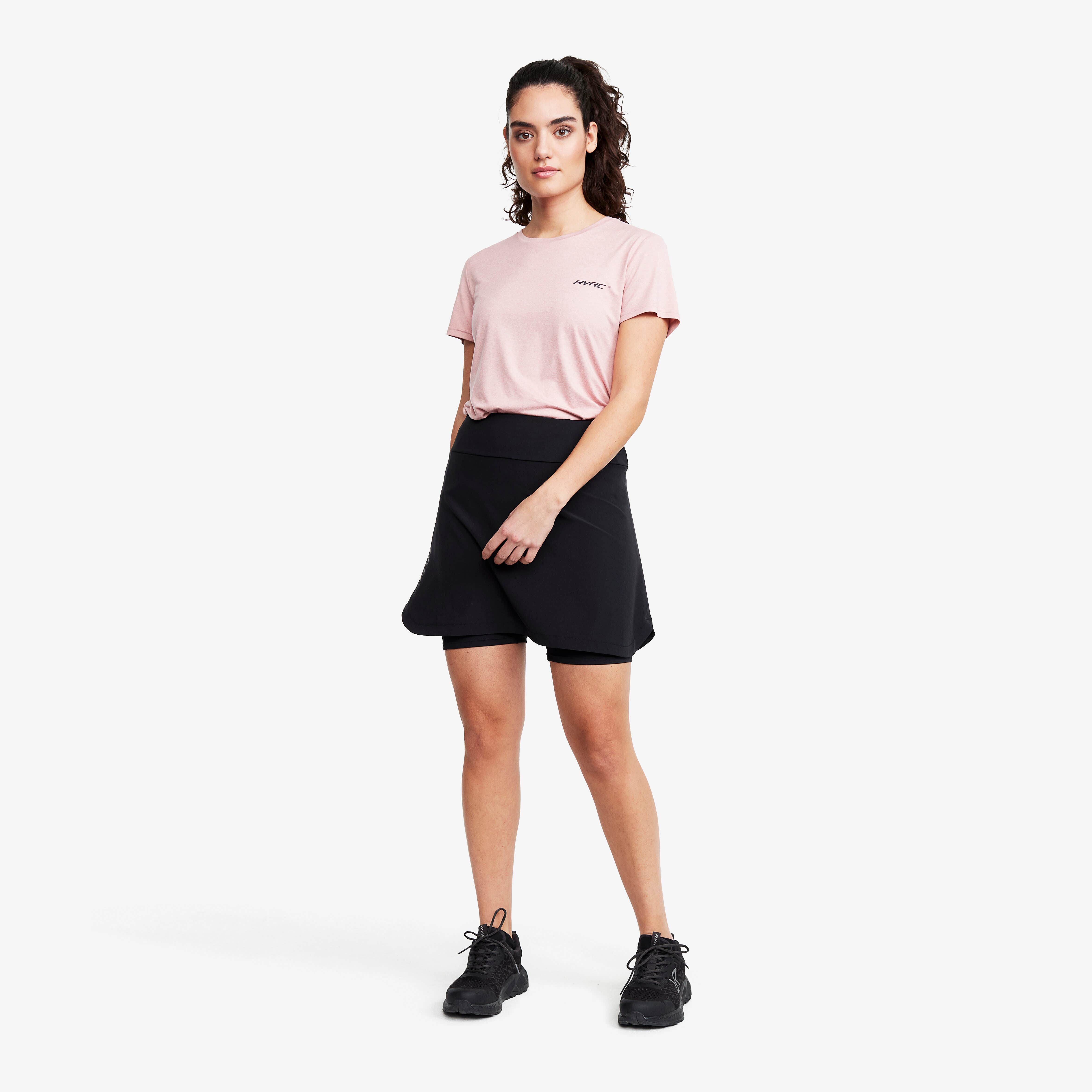 2-in-1 Skirt Femme Black