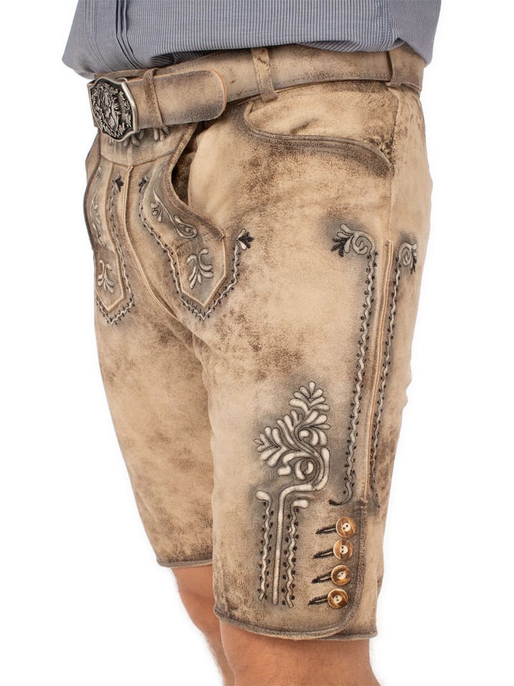MADDOX Lederhose ZUGERSEE in dunkelbraun günstig kaufen