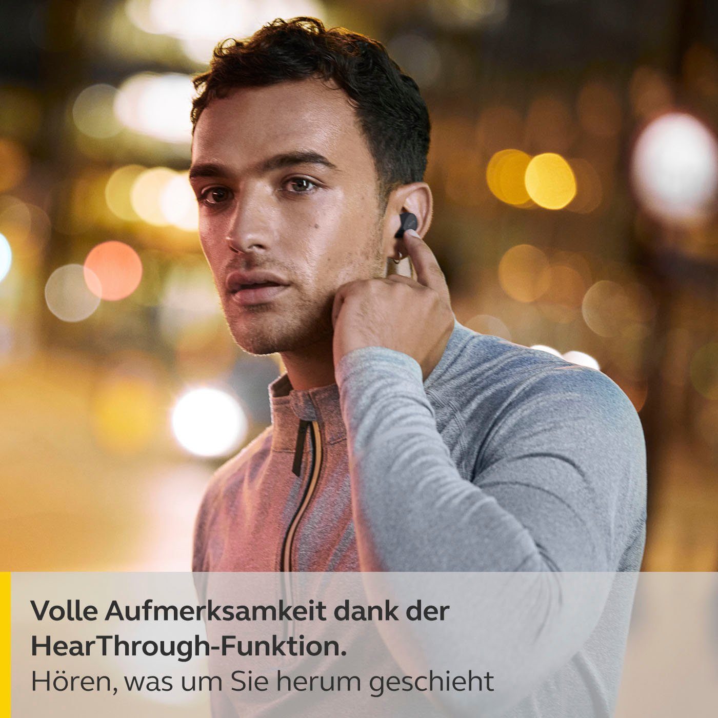Jabra Elite 4 active Bluetooth-Kopfhörer (Active Noise Cancelling (ANC), Freisprechfunktion, Sprachsteuerung, True Wireless, integrierte Steuerung für Anrufe und Musik, Alexa, Google Assistant, Siri, Bluetooth)