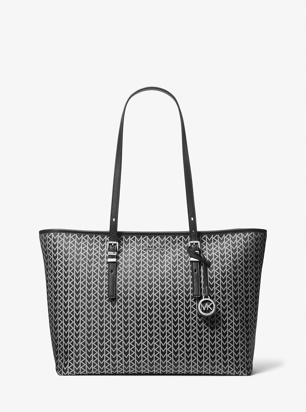 Quinn Stor MK2000 Logo Jacquard Tote Bag - SVART