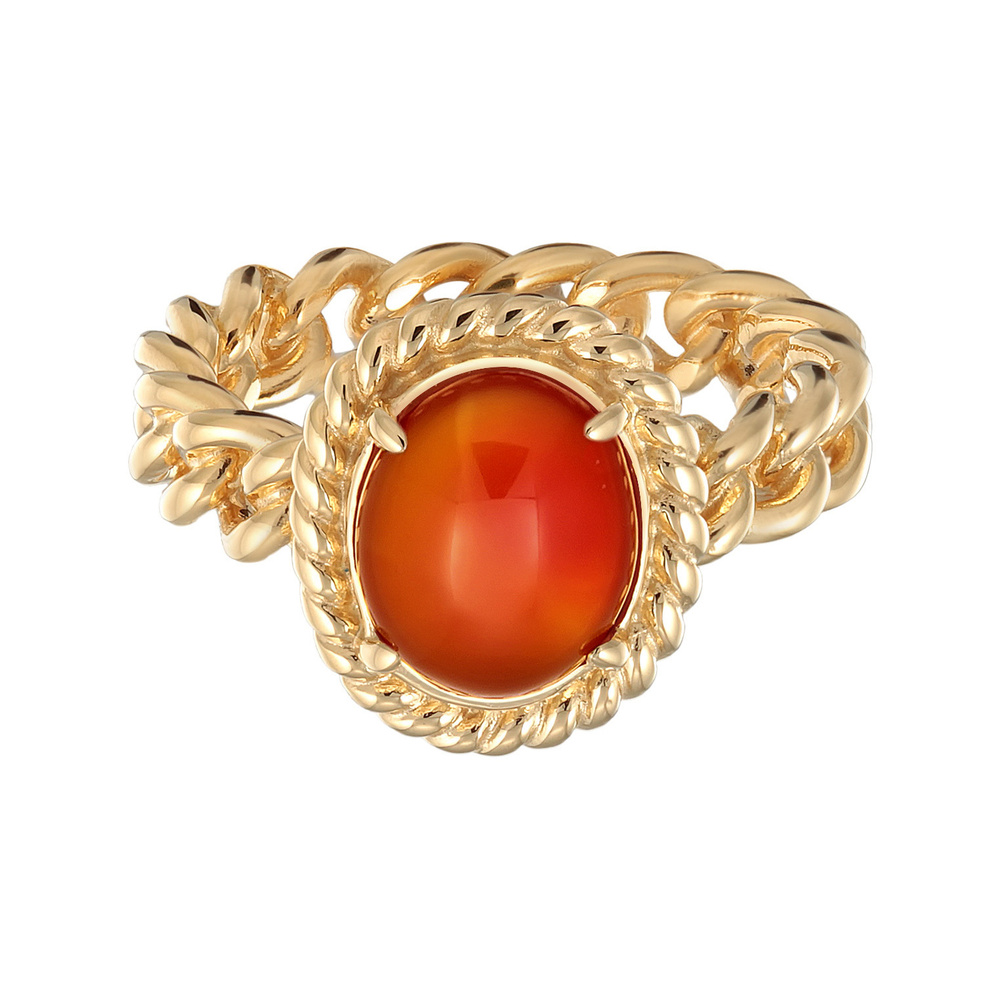 Elli PREMIUM Elli PREMIUM Bague Femmes Solitaire Classique Optique de Chaîne avec Onyx en arge Bague