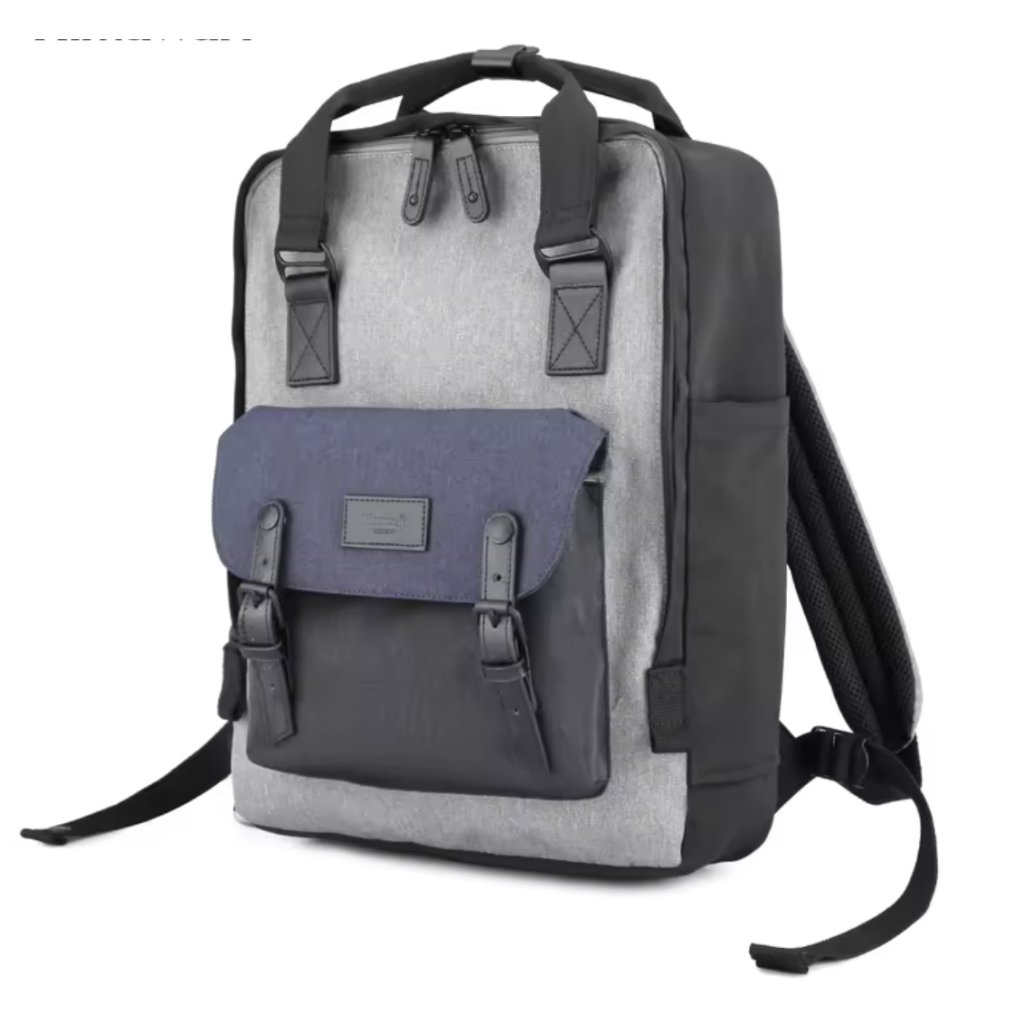 Himawari Stadtrucksack grau-blau groß (1010#05)
