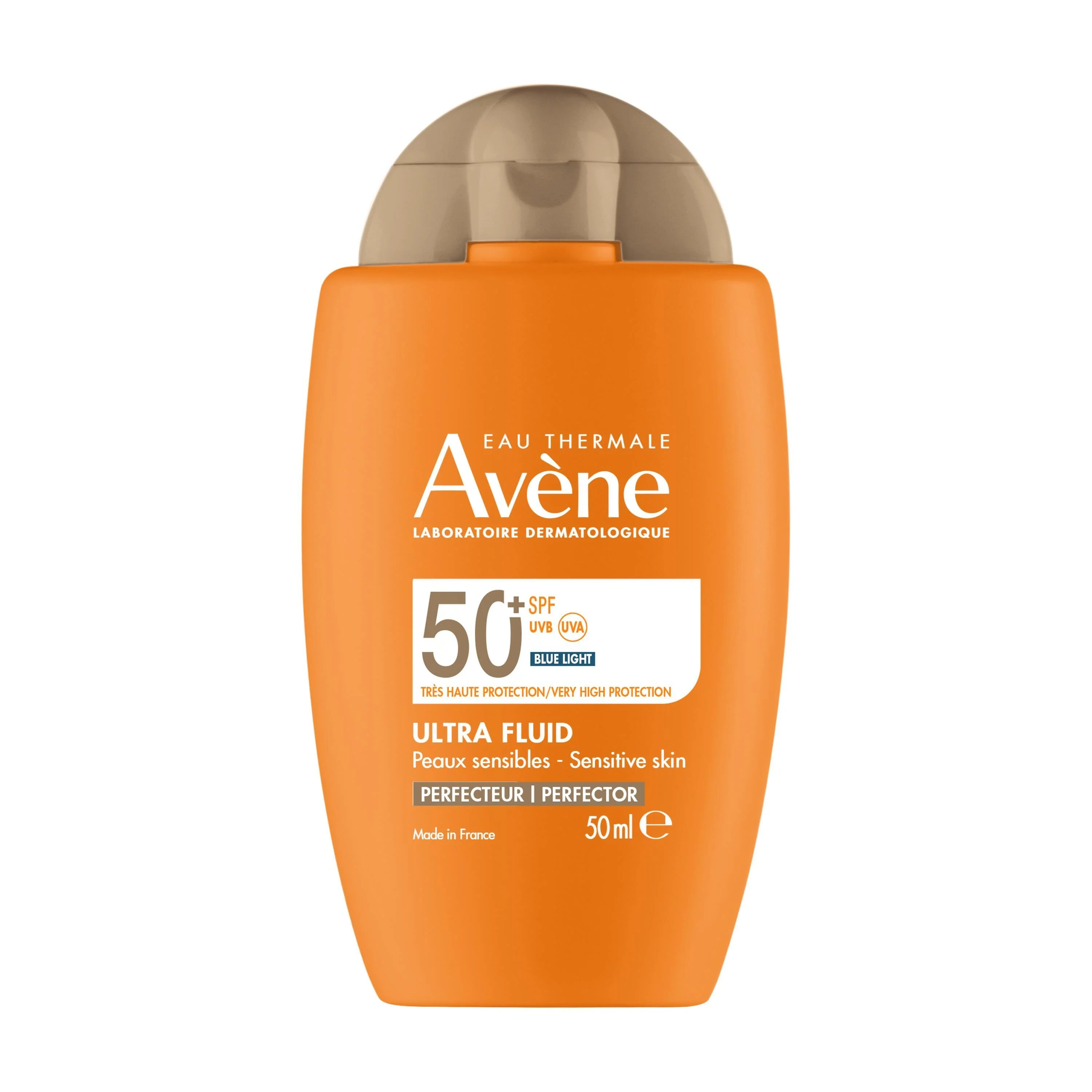 Suncare Ultra Fluid Perfector SPF50+ - Visoko zaščitna krema za sončenje za obraz.
