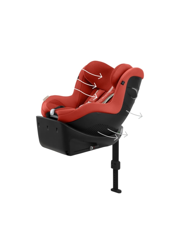 Cybex Cybex Sirona Gi I-Size Plus Reboarder inkl. Base Farbe: Hibiscus Red günstig kaufen onesize