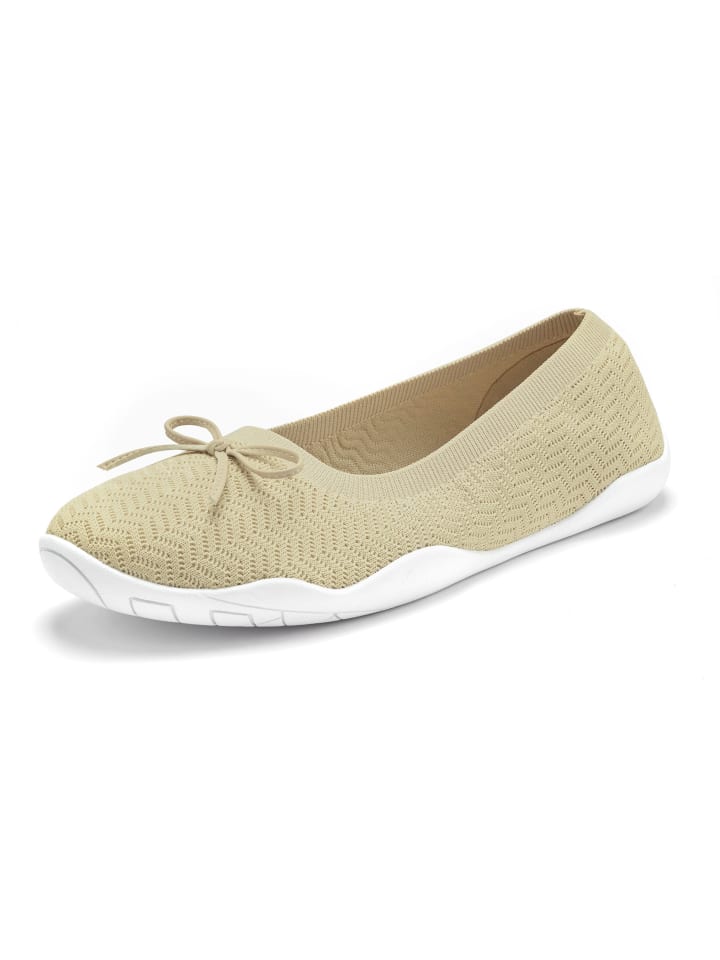 LASCANA Sneaker Ballerinas in beige günstig kaufen
