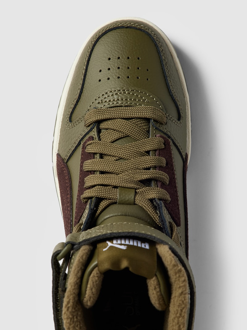 Sneaker mit Label-Details Modell 'GAME' in olivgrün