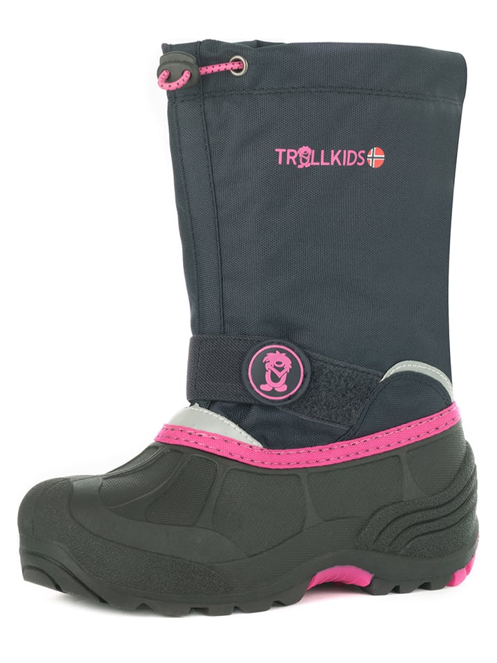 Trollkids Winterboots in Dunkelblau/ Pink günstig kaufen