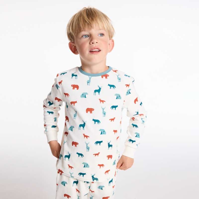 Pyjama 2 pièces en velours imprimé garçon
