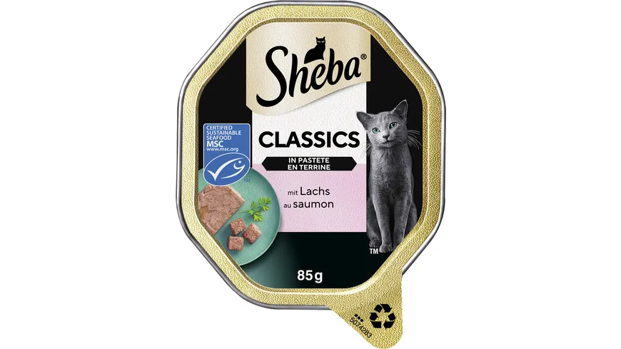 Sheba® Schale Classics in Pastete mit Lachs MSC 85 g