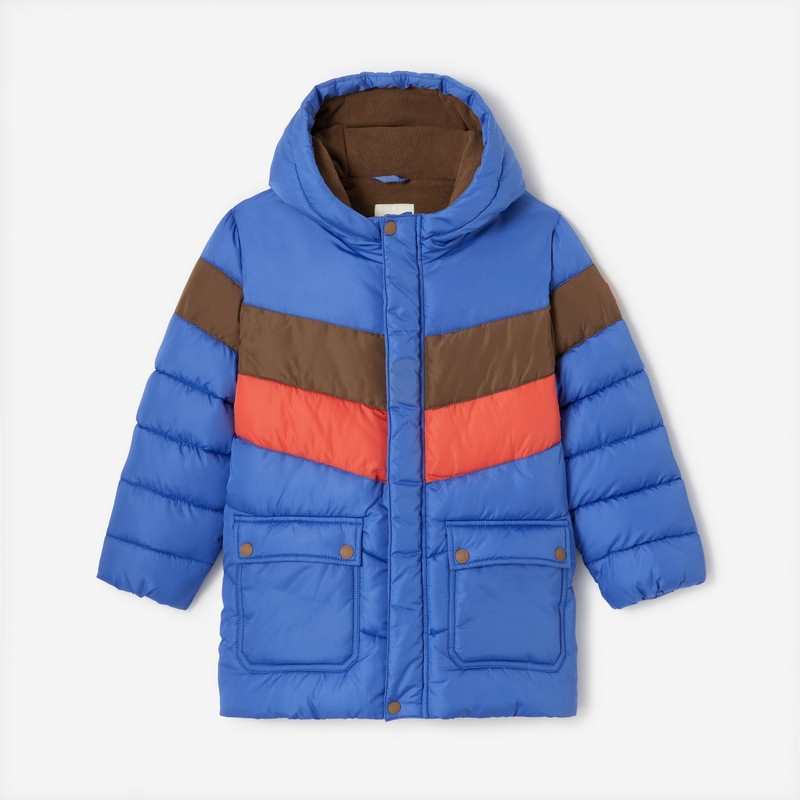 Doudoune tricolore garçon bleue marine Catimini
