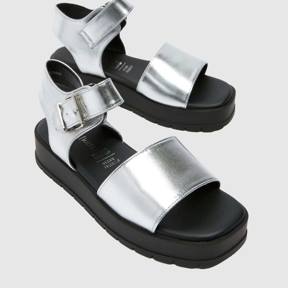 Schuh ezüst Trixie chunky lányka ifjúsági szandál
