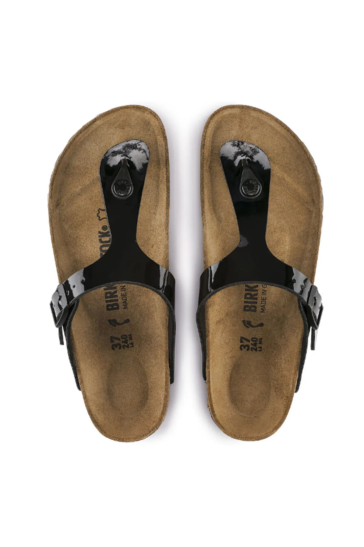 Birkenstock  Pantolette - Schwarz - Flacher Absatz