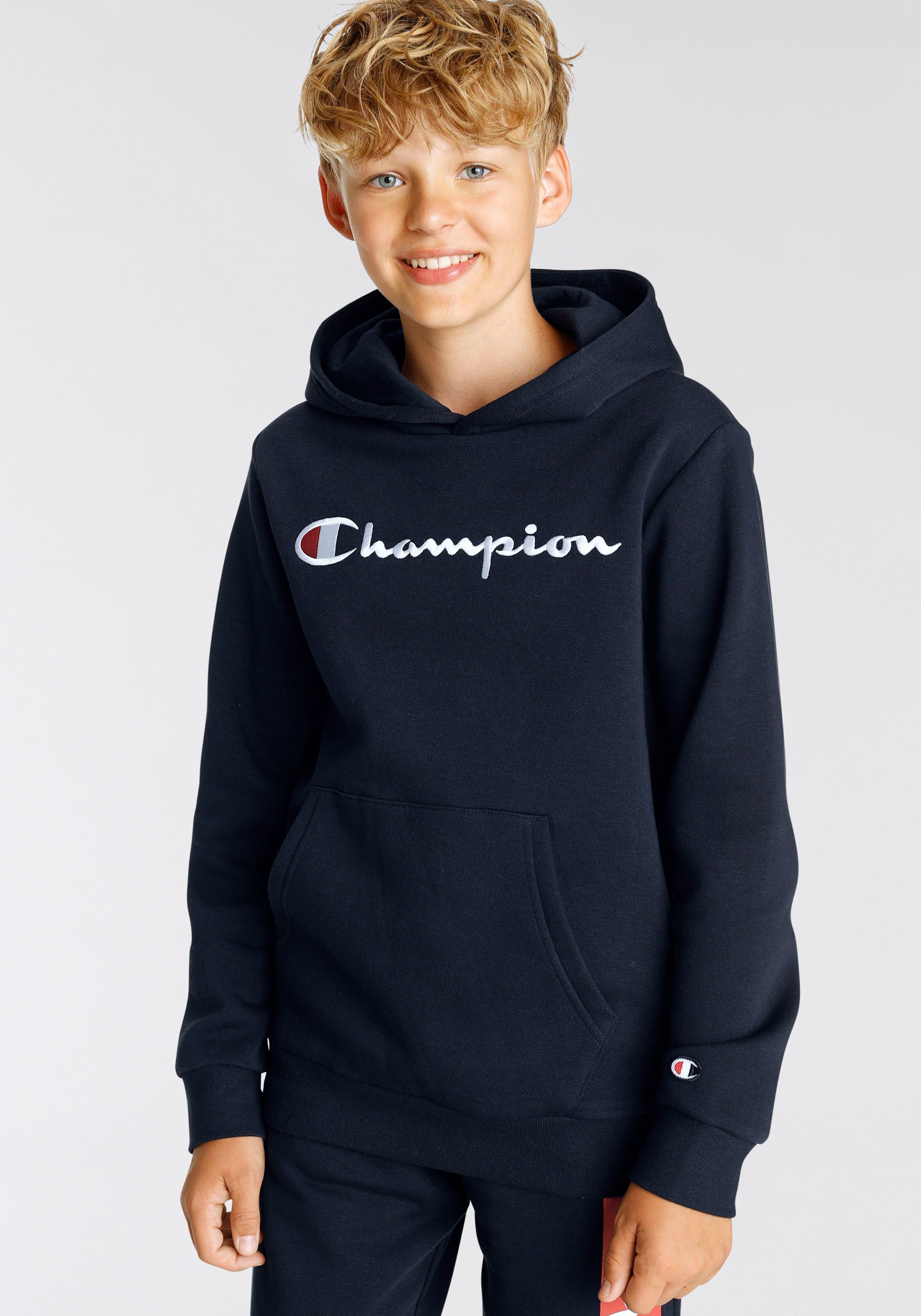 Champion Sweatshirt Classic Hooded Sweatshirt large Logo - für Kinder