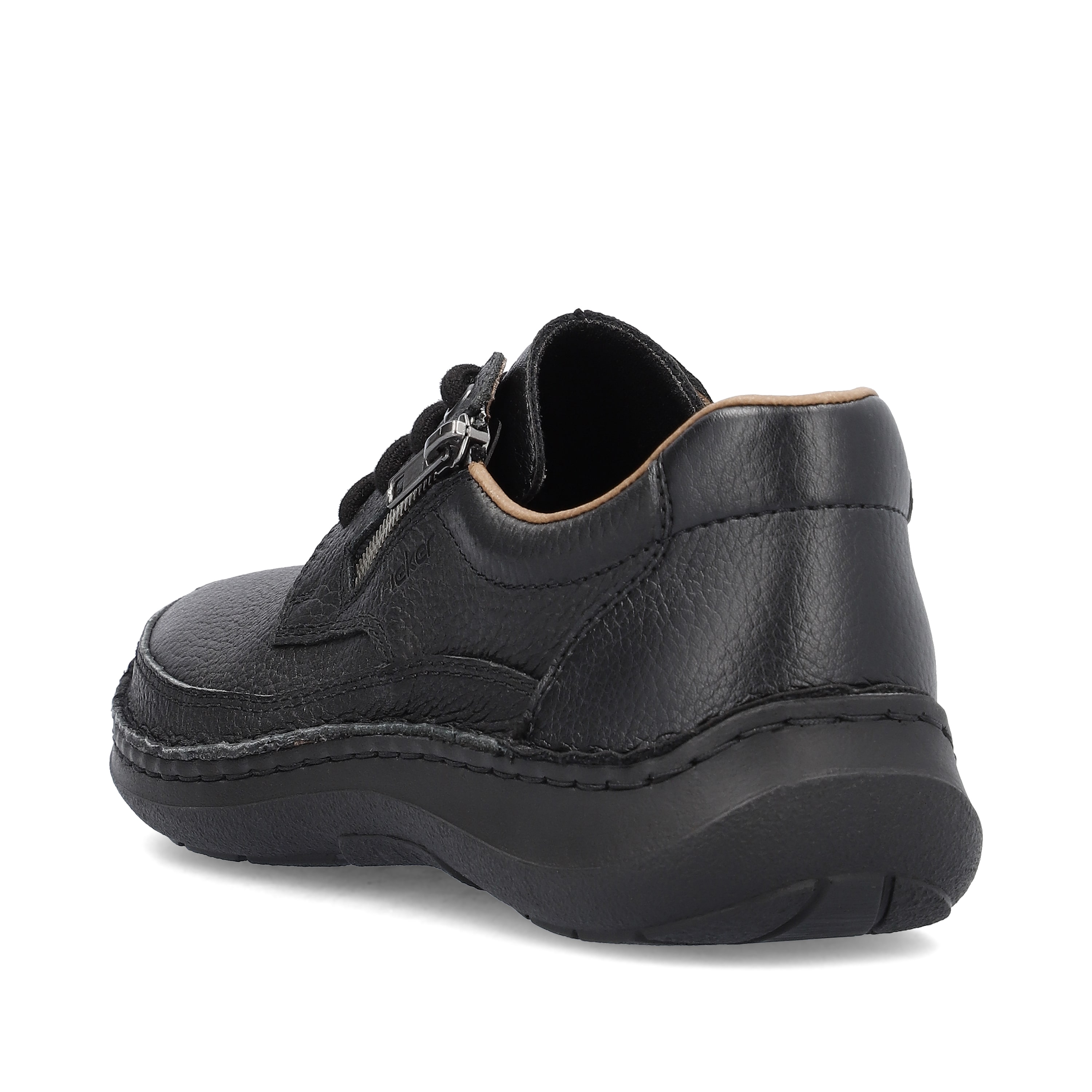 Rieker Herren Schnürschuhe nachtschwarz