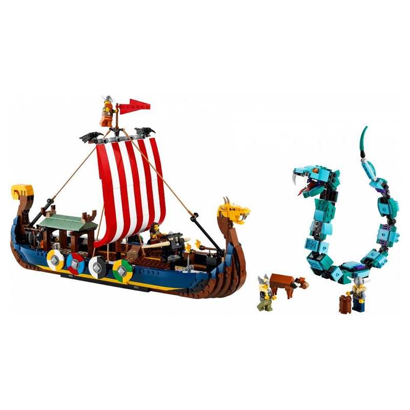 31132 Le bateau viking et le serpent de midgard LEGO Creator