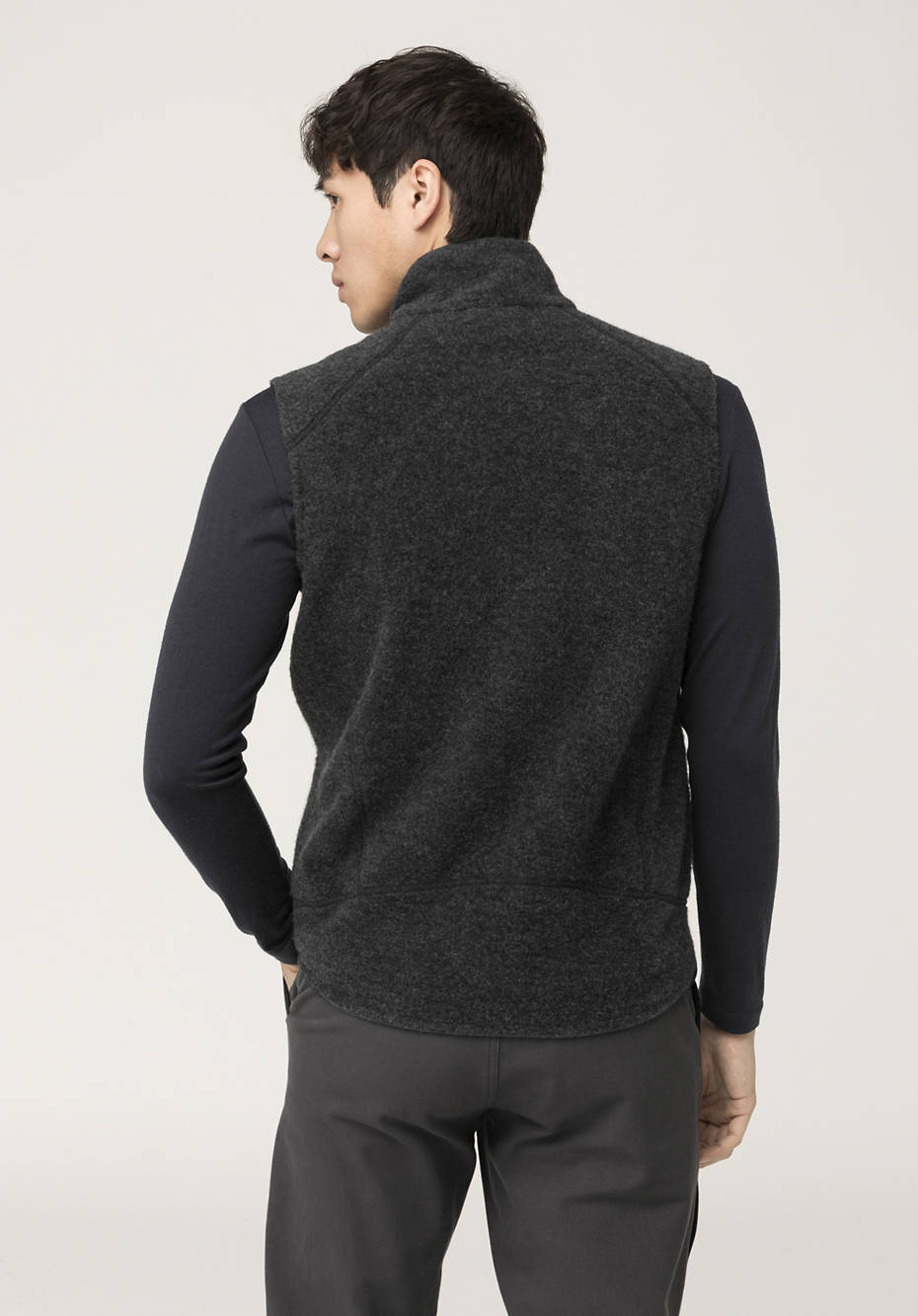 Wollfleece-Weste aus reiner Bio-Merinowolle
