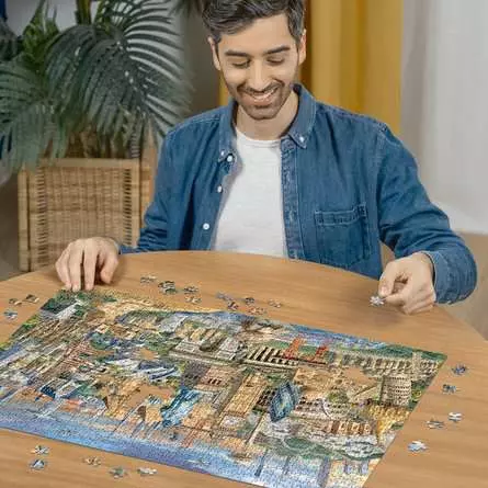 Puzzle 1000 Teile - Sehenswürdigkeiten weltweit