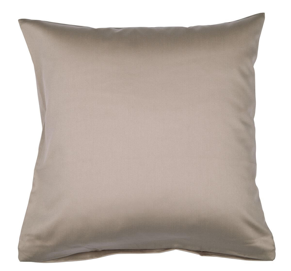 Janine Colors Mako-Satin Kissenbezug Cappuccino 40 x 40 cm