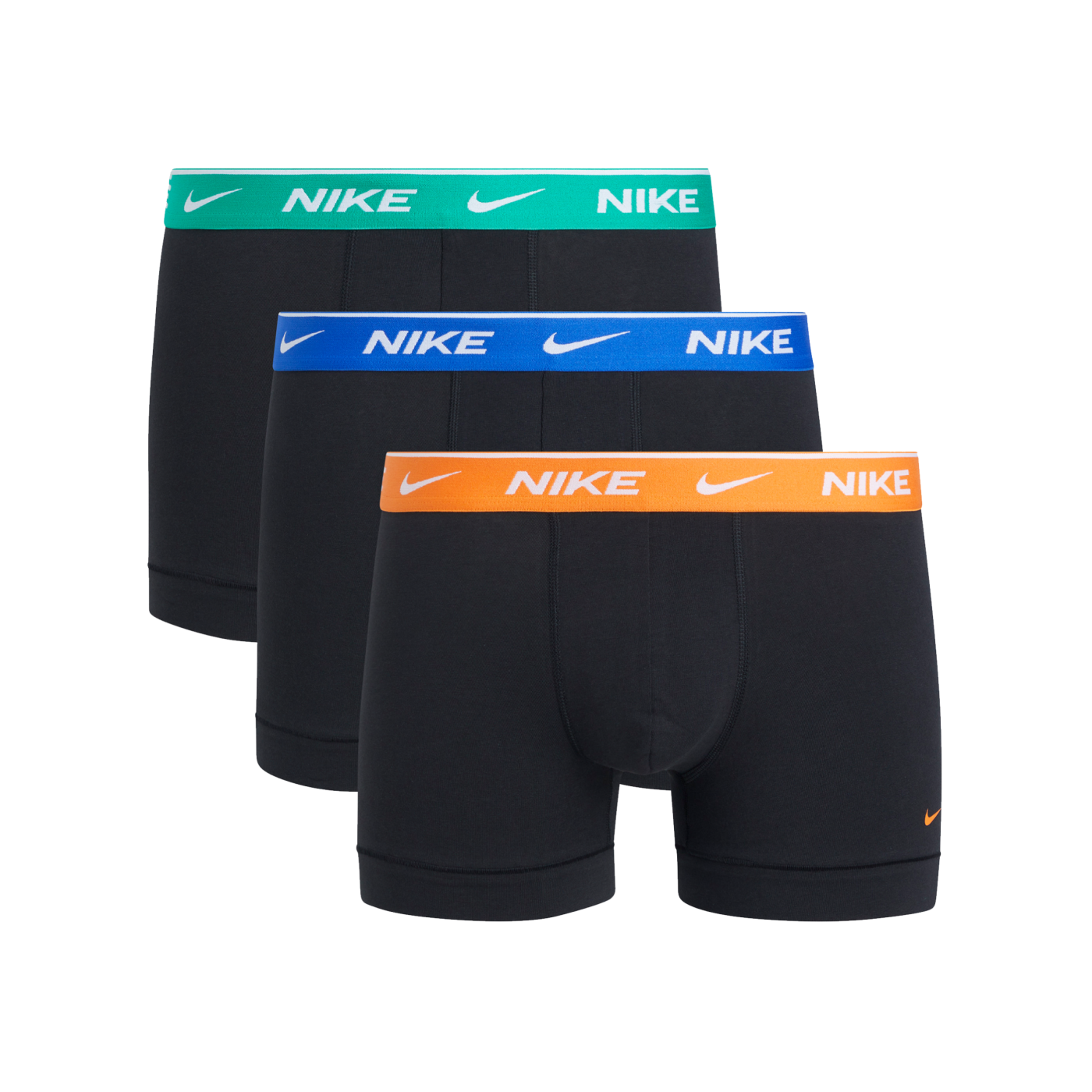 Nike Cotton Trunk Boxershort 3er Pack Schwarz FLBE