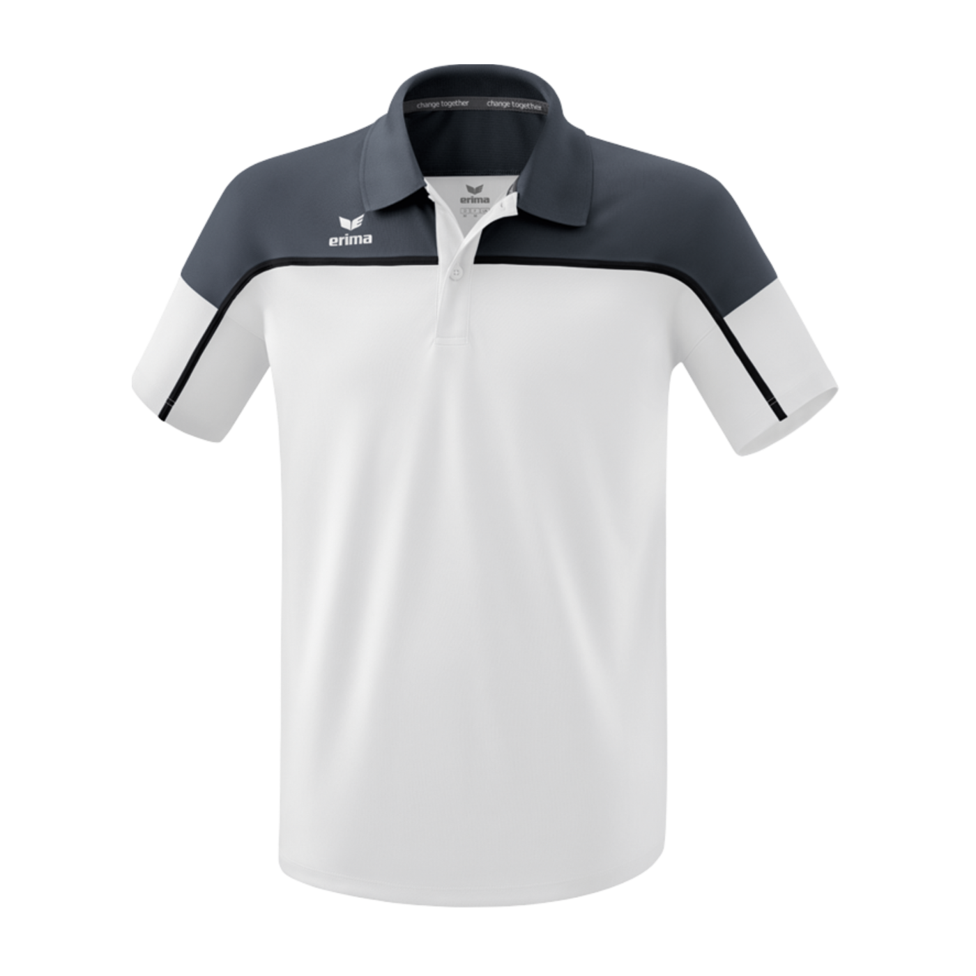 Erima Change by Poloshirt Weiss Grau