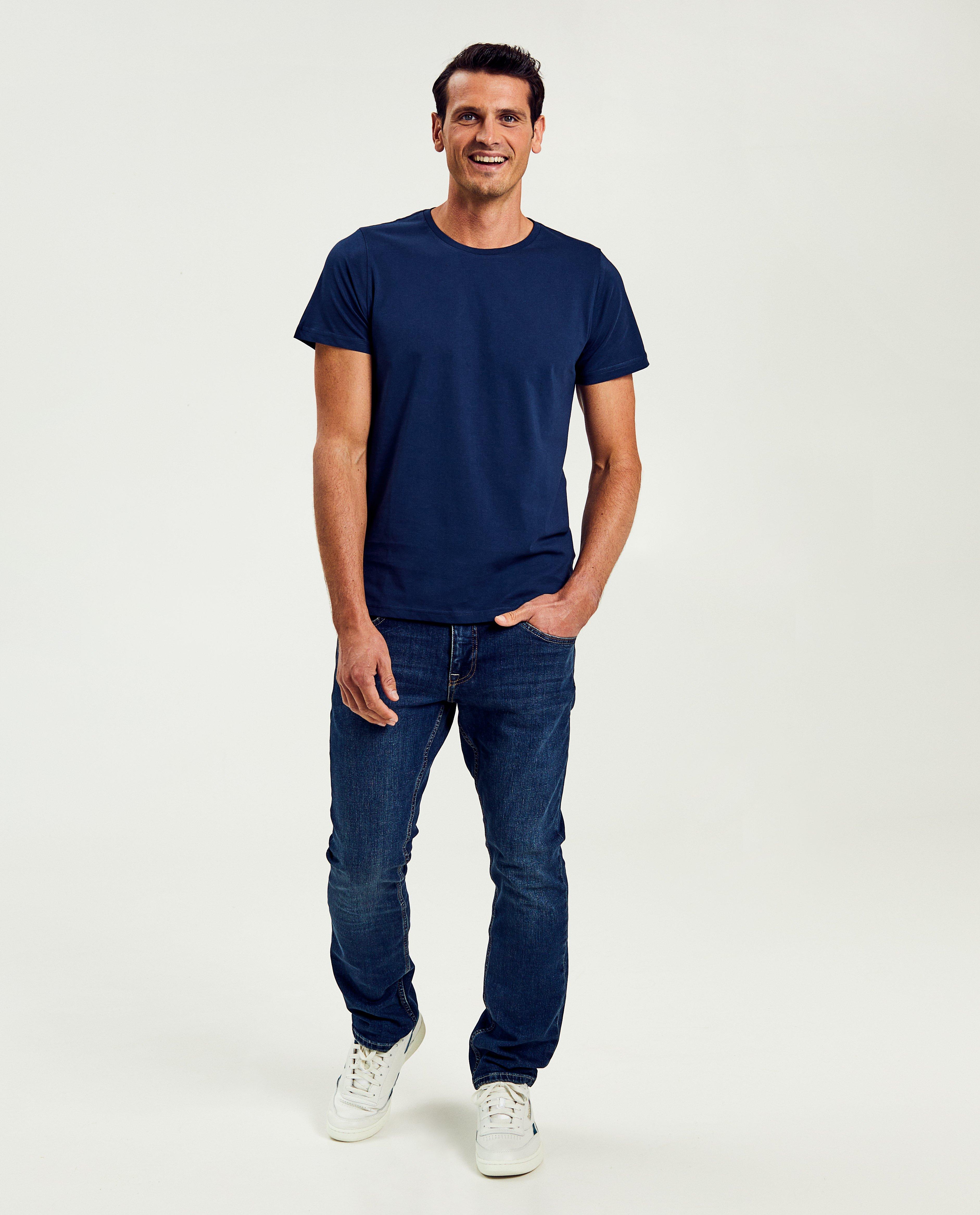 JBC Mörkblå ekologisk bomulls-T-shirt mörkblå