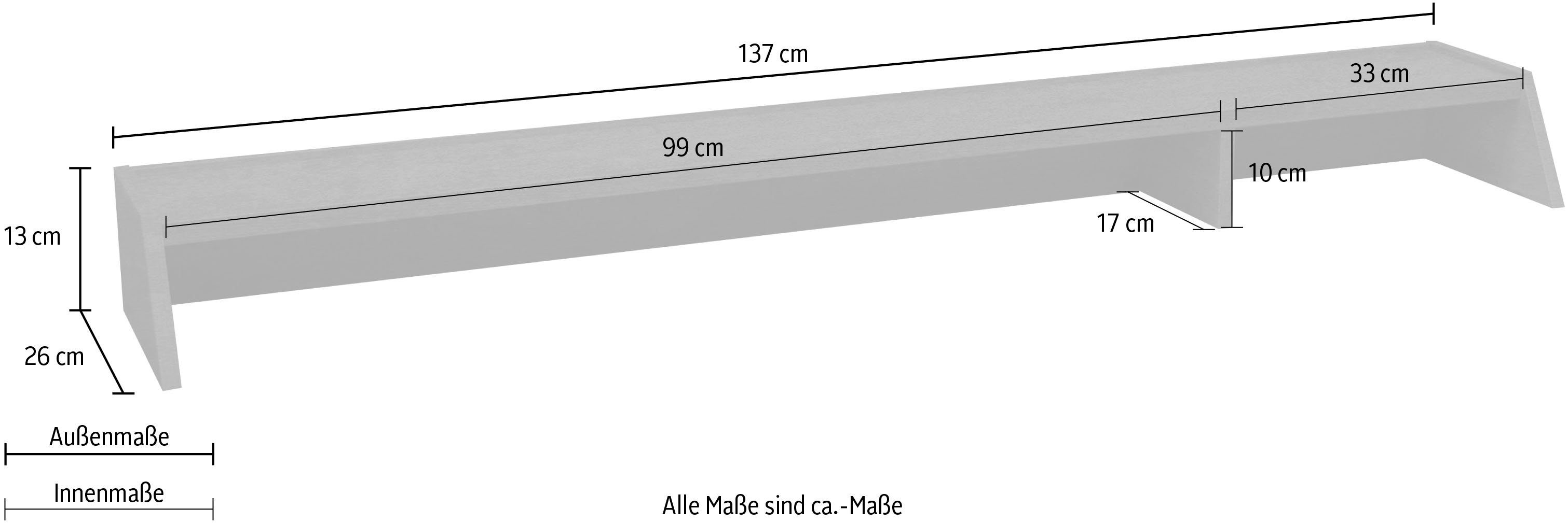 Mäusbacher Schreibtischaufsatz Big System Office, Breite 137 cm