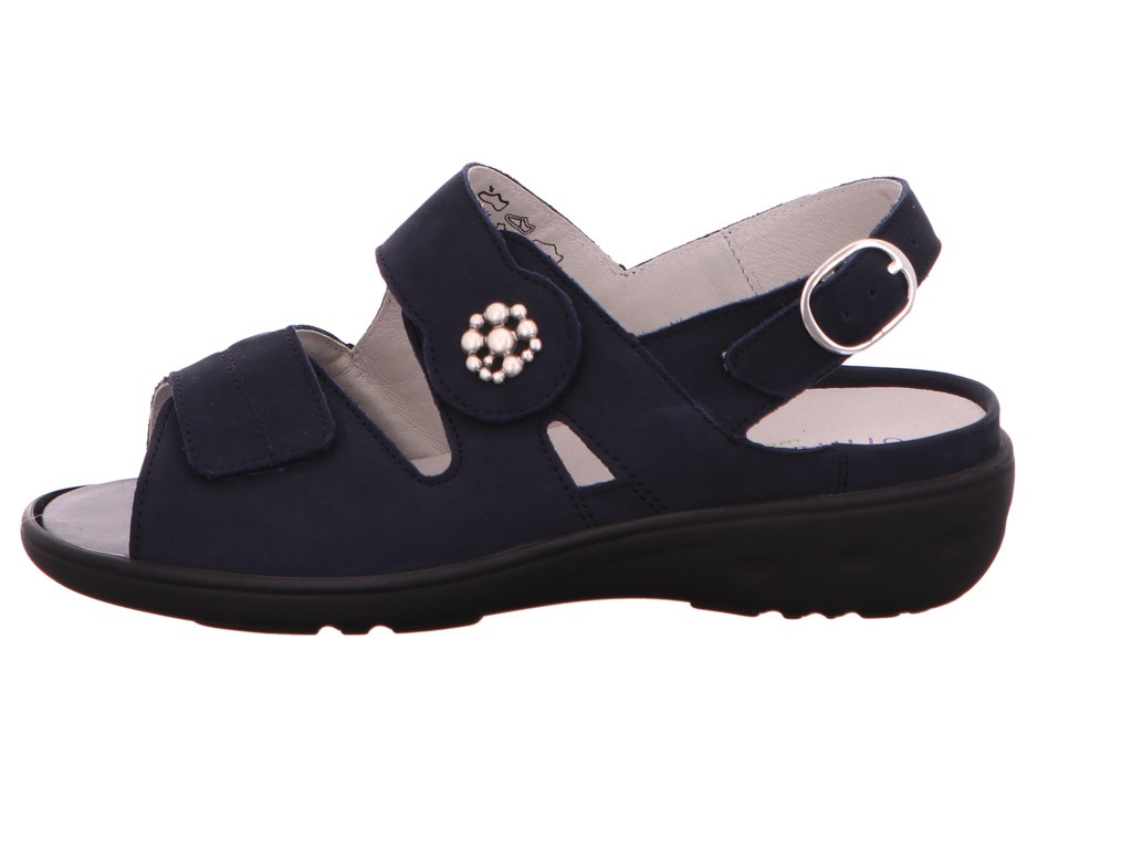 WALDLÄUFER Komfort Sandalen blau DENVER GIRAFFESTRETCH