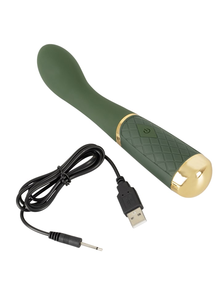 Emerald Love G-Punkt Vibrator Luxurious G-Spot Massager in grün günstig kaufen 19,5 cm