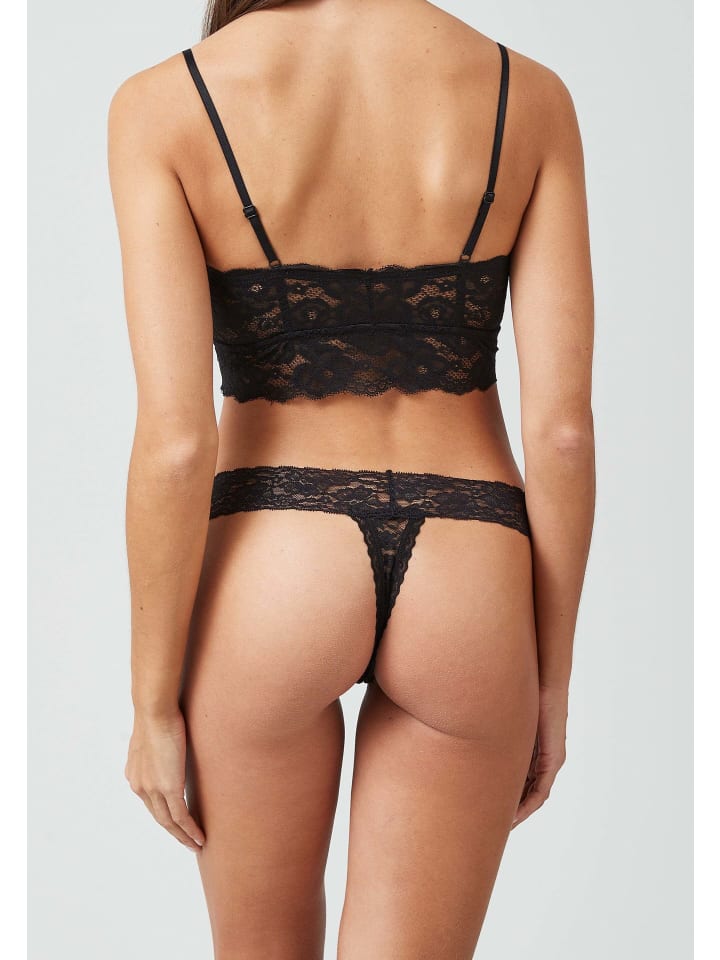 SNOCKS Tangas aus Spitze 3 Stück in Schwarz günstig kaufen