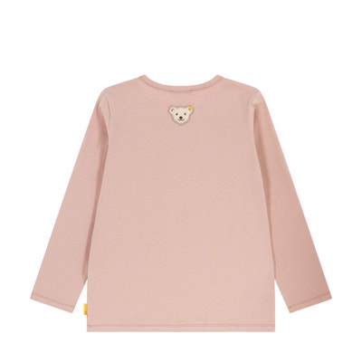 T-Shirt langarm, rosa für Mädchen