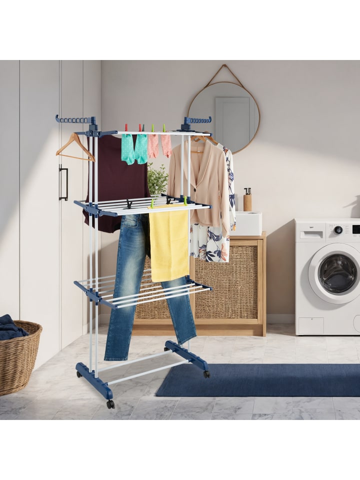 relaxdays Wäscheständer - (B)126 x (H)179 x (T)63,5 cm günstig kaufen onesize
