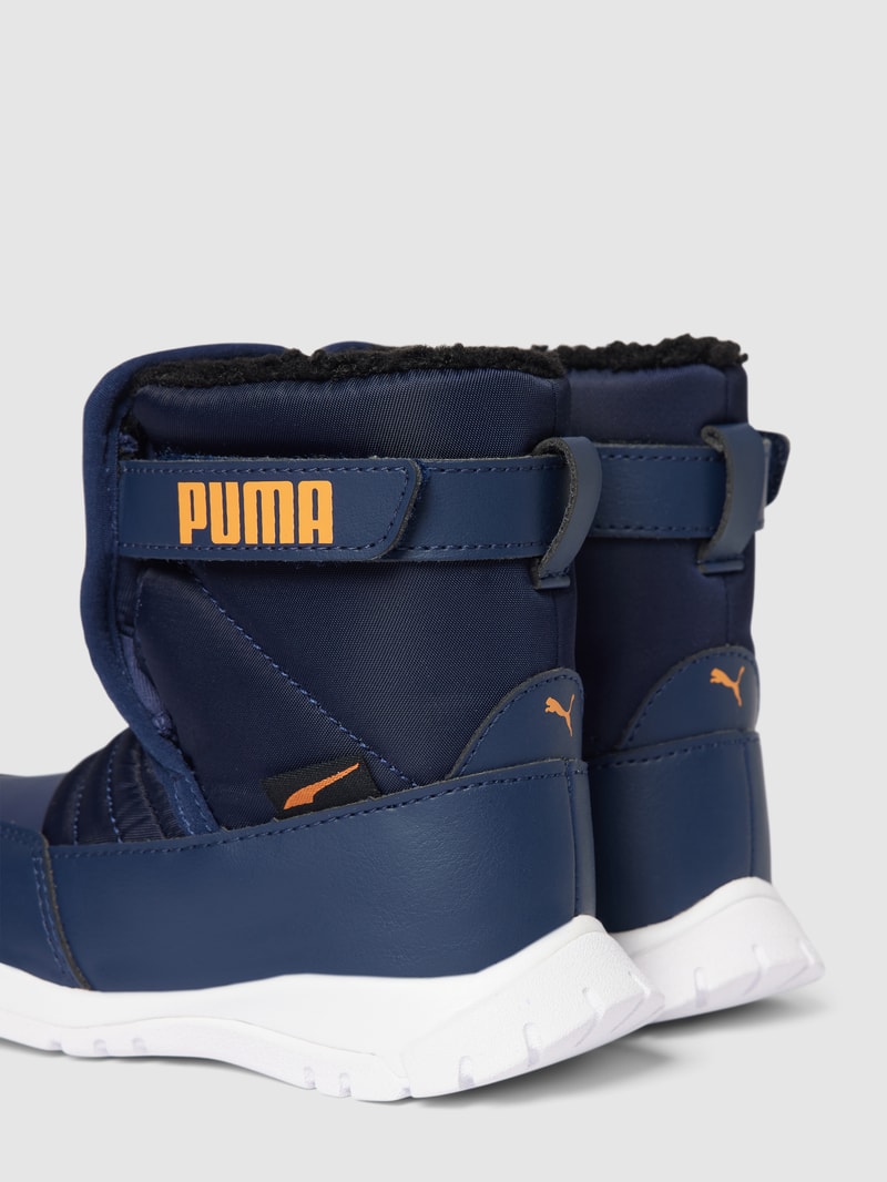 Stiefel mit Teddyfutter Modell 'NIEVE' in marineblau