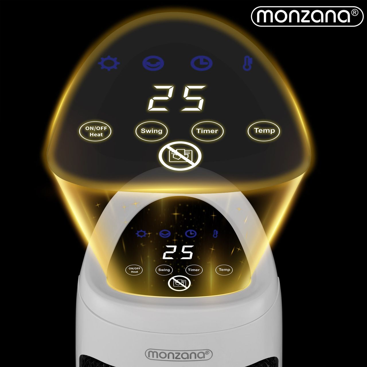 Casaria monzana® Keramikheizlüfter MZKH2200 weiß