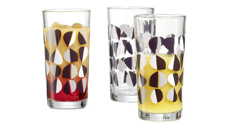 Ritzenhoff & Breker Rock Longdrink 3er Set transparent