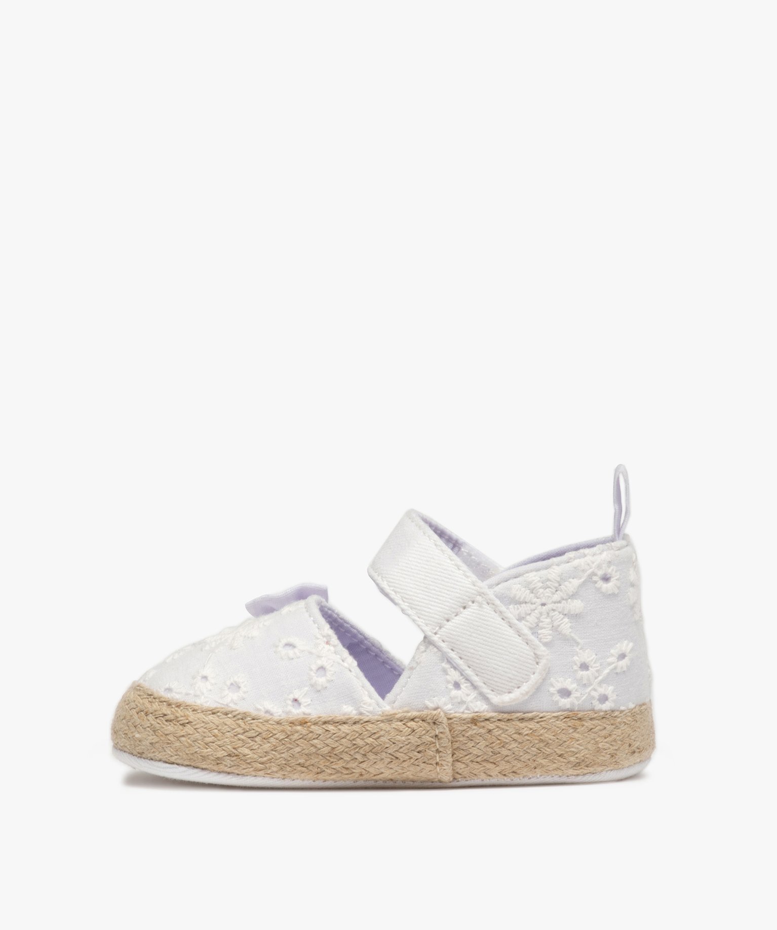 Chaussons de naissance bébé fille sandales blanc | GEMO